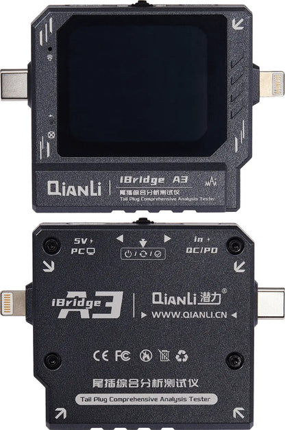 Tester Service QIANLI iBridge A3, Lightning (8 Pins) / USB-C (24 Pins)