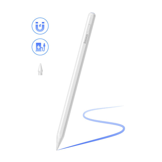 Touch Pen Baseus Smooth Writing 2 Series pour Apple iPad, Version Active Sans Fil, Blanc SXBC080102