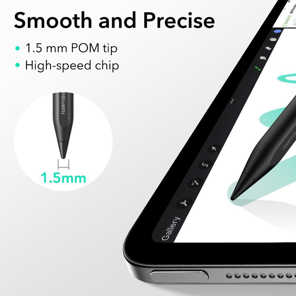Touch Pen ESR Geo per Apple iPad, Versione Attiva, Nero