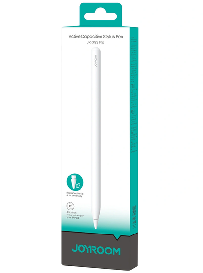 Stylet Joyroom JR-X9S Pro pour Apple iPad, Version Active, Blanc