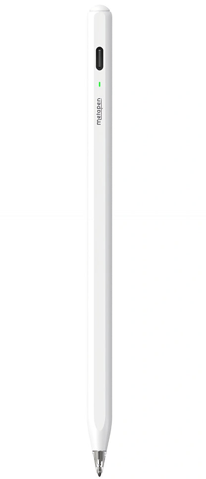 Stylet Metapen Air8 Pro pour Apple iPad, Version Active, Blanc ME-APP172