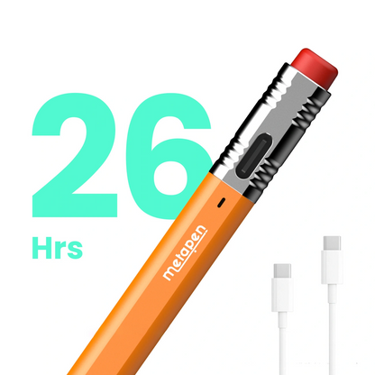 Stylet Metapen Air8 Pro X pour Apple iPad, Version Active, Orange ME-APP172