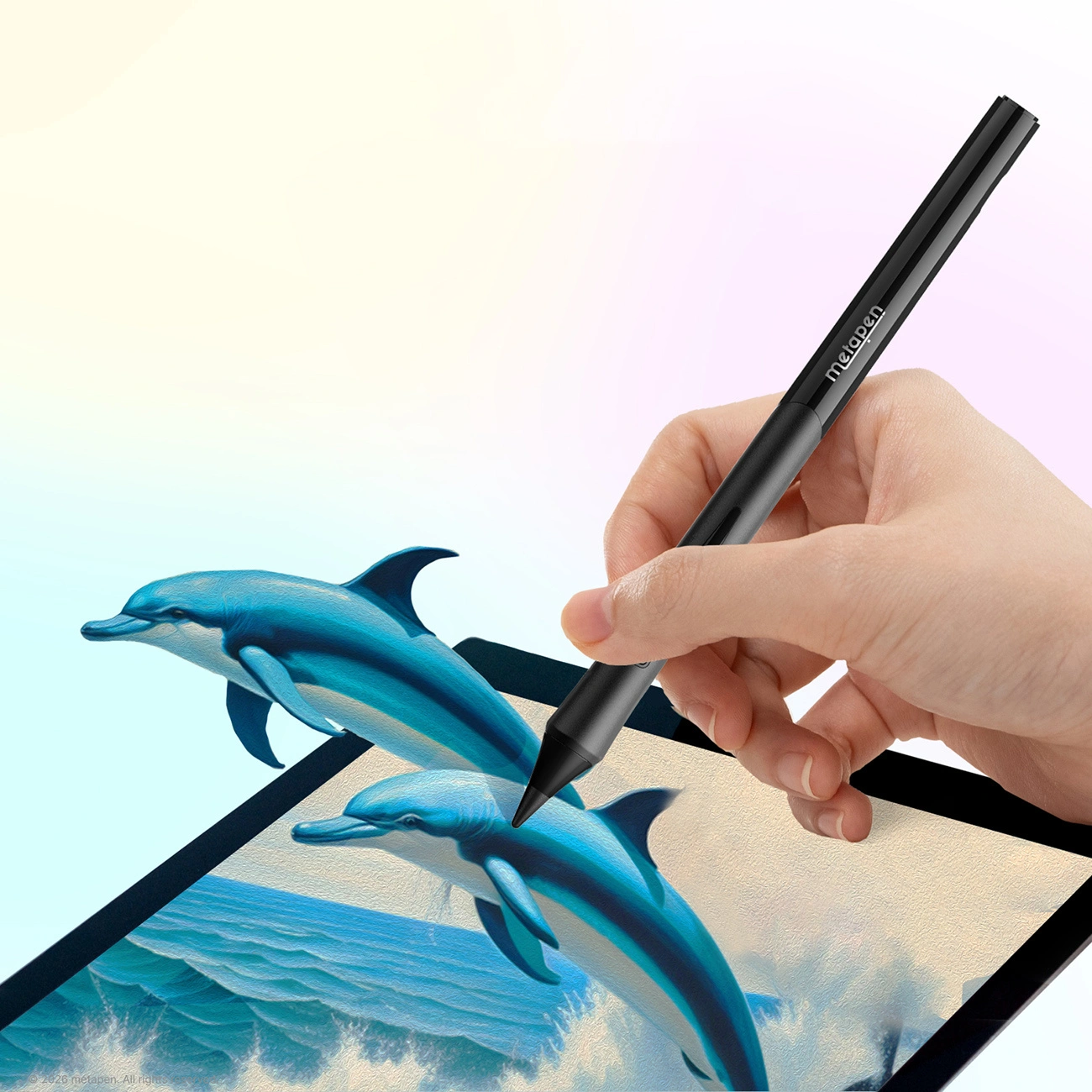 Stylet Metapen D1 pour Apple iPad, Version Active, Noir ME-APP452