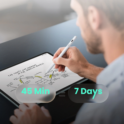Stylet Metapen Air8 Pro pour Apple iPad, Version Active, Blanc ME-APP172