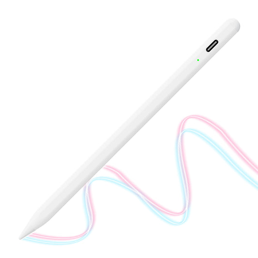 Touch Pen Techsuit AC10-CP per Apple iPad, Versione Attiva, Bianco