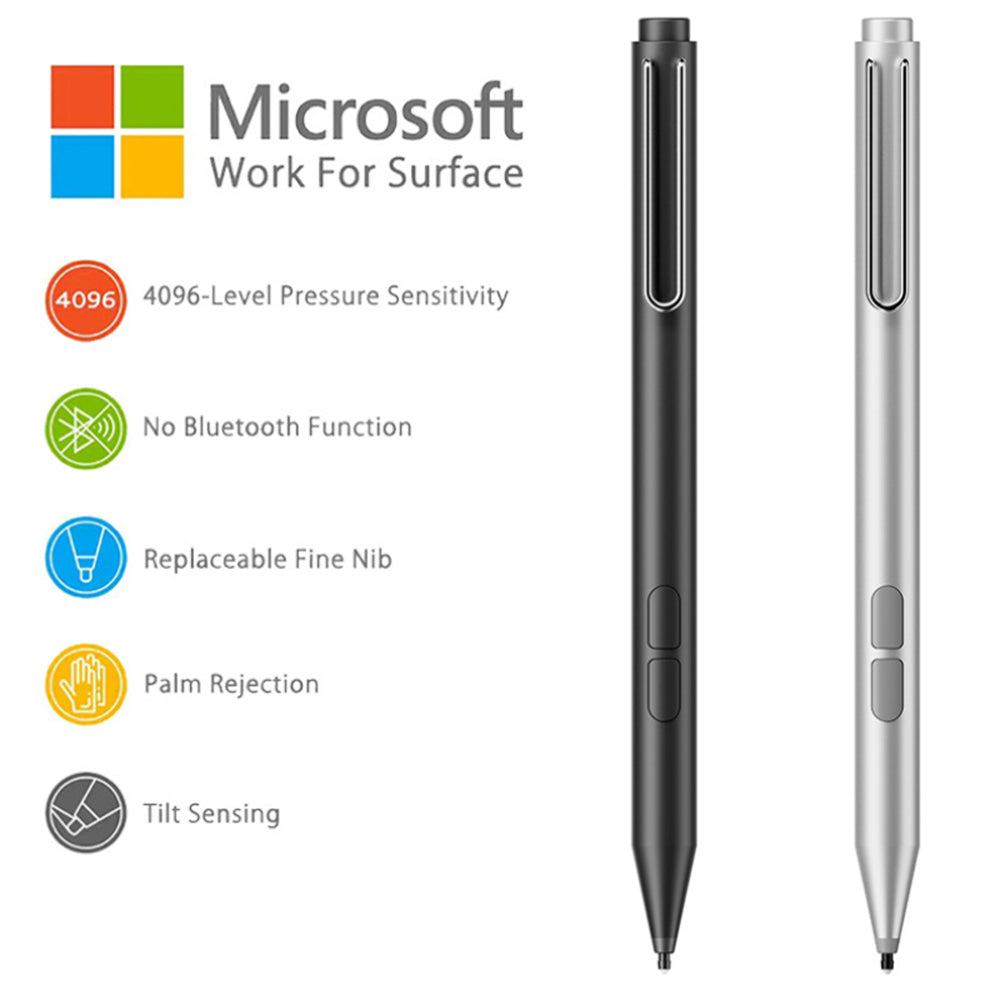 Touch Pen Techsuit F94S per Microsoft Surface / Asus Transformer / Zen / Vivobook / HP Envy / Pavilion / Spectre, Versione Attiva, Nero
