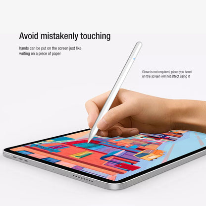 Touch Pen Techsuit M2 per Apple iPad, Versione Attiva, Bianco