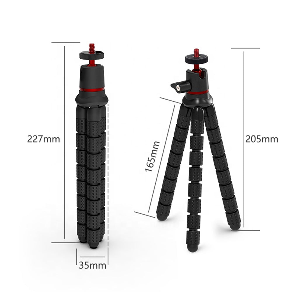 Treppiede 1/4 pollice Techsuit JX-004, Nero