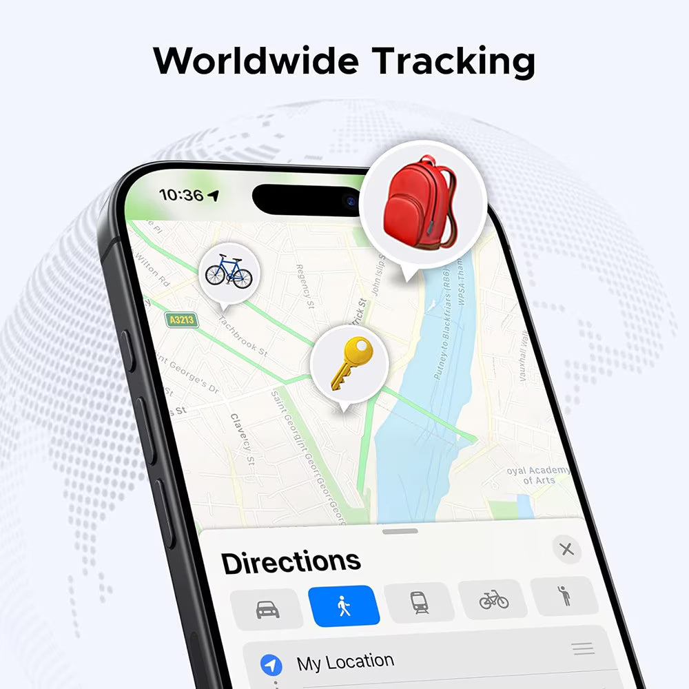 UGREEN SmartTag CM816 (45297) per Serie iOS, Grigio