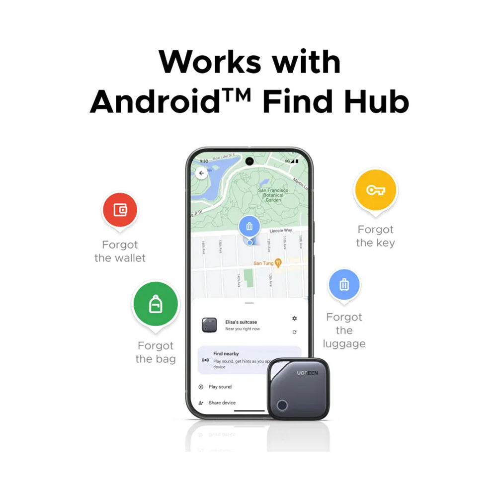 UGREEN SmartTag FineTrack pour Android Series, gris