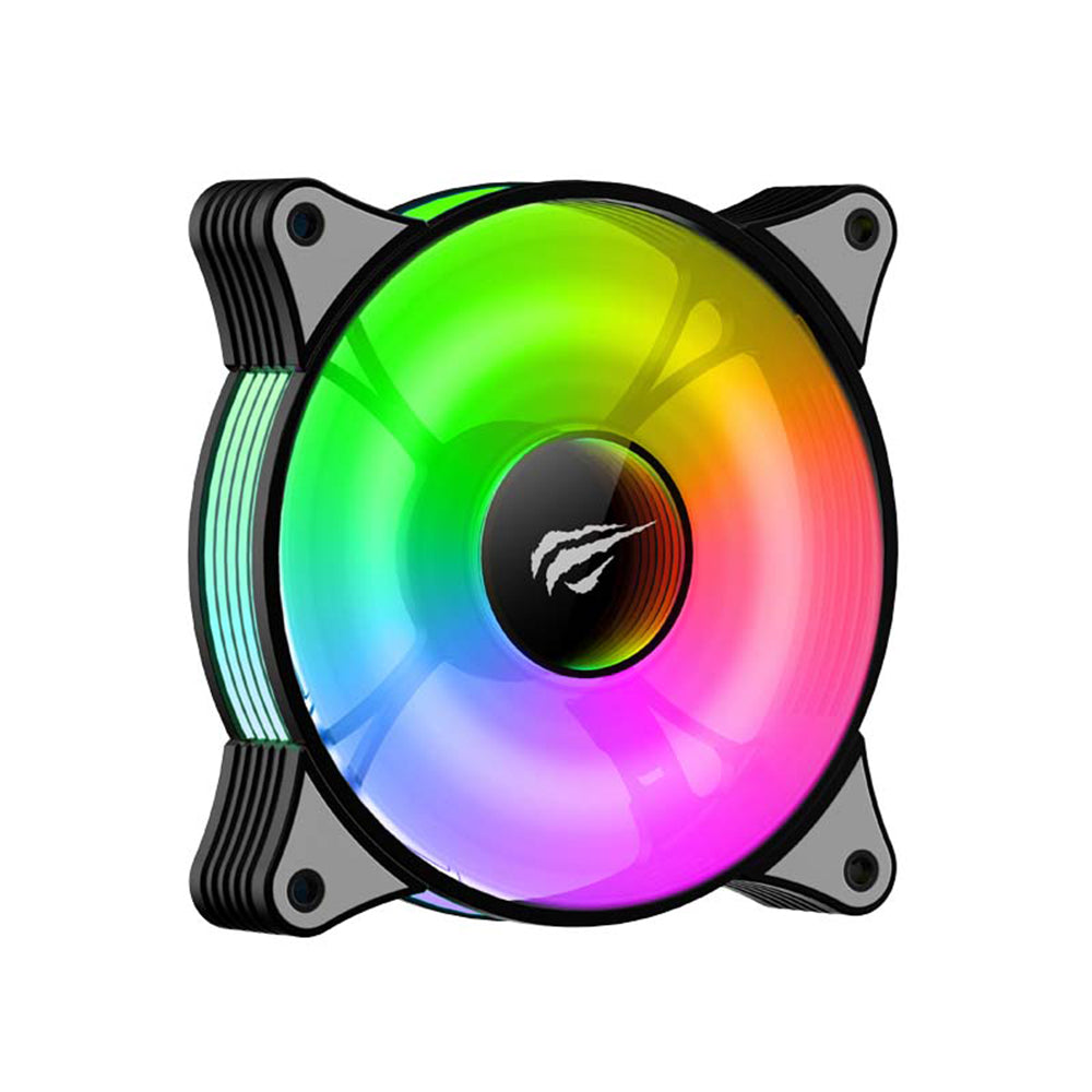 Ventilatore HAVIT F2095, RGB, 600RPM - 1800RPM, 38dB, 1.44W, Nero