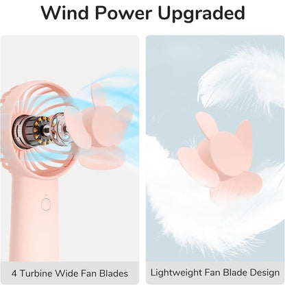 Ventilatore Portatile JisuLife FA20X, Rosa