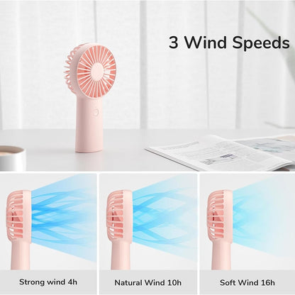 Ventilatore Portatile JisuLife FA20X, Rosa