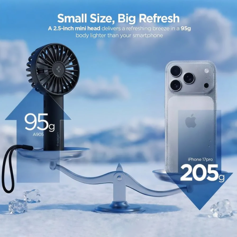 Ventilatore Portatile Spigen A905, Nero AHP10454