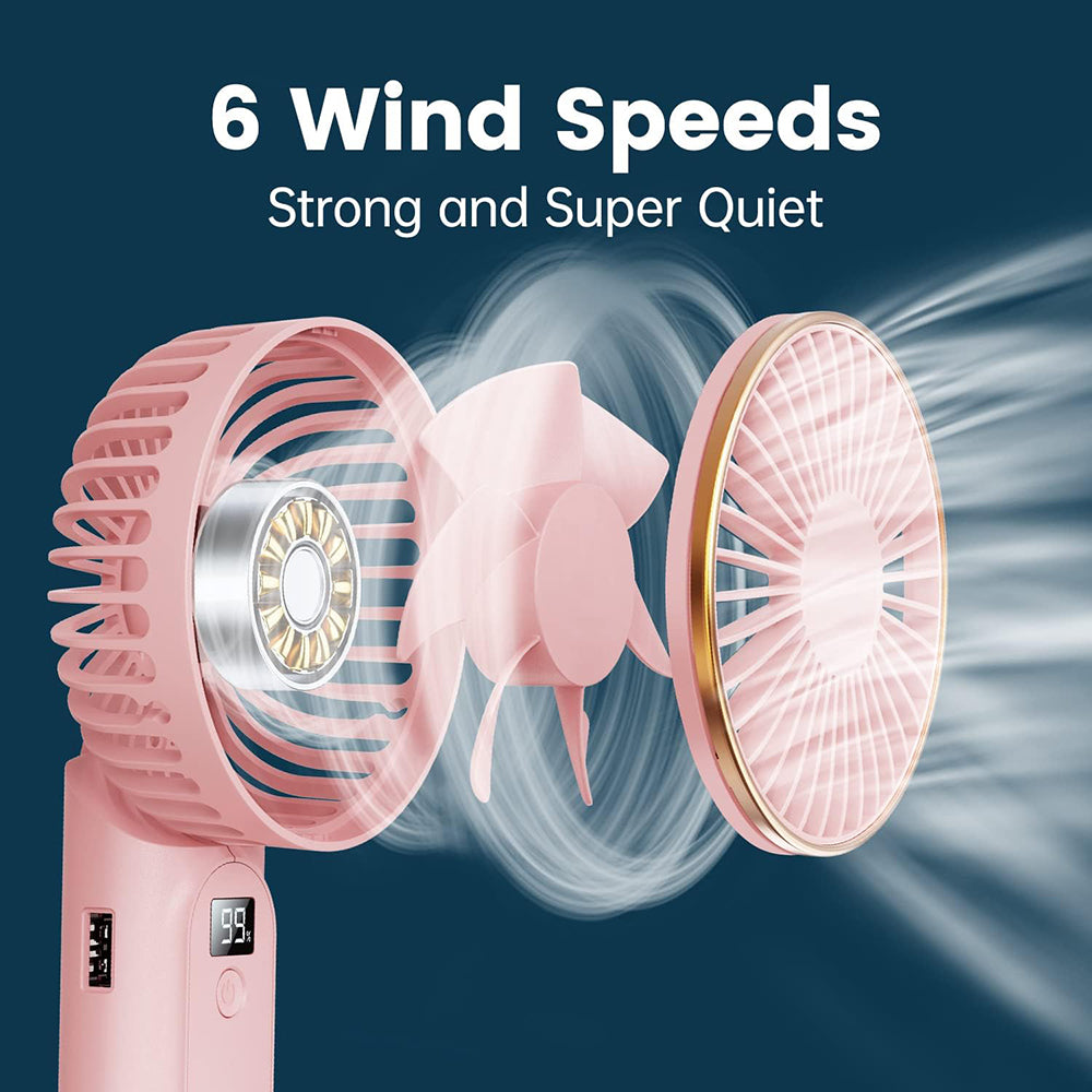 Ventilatore Portatile Techsuit M12, Rosa