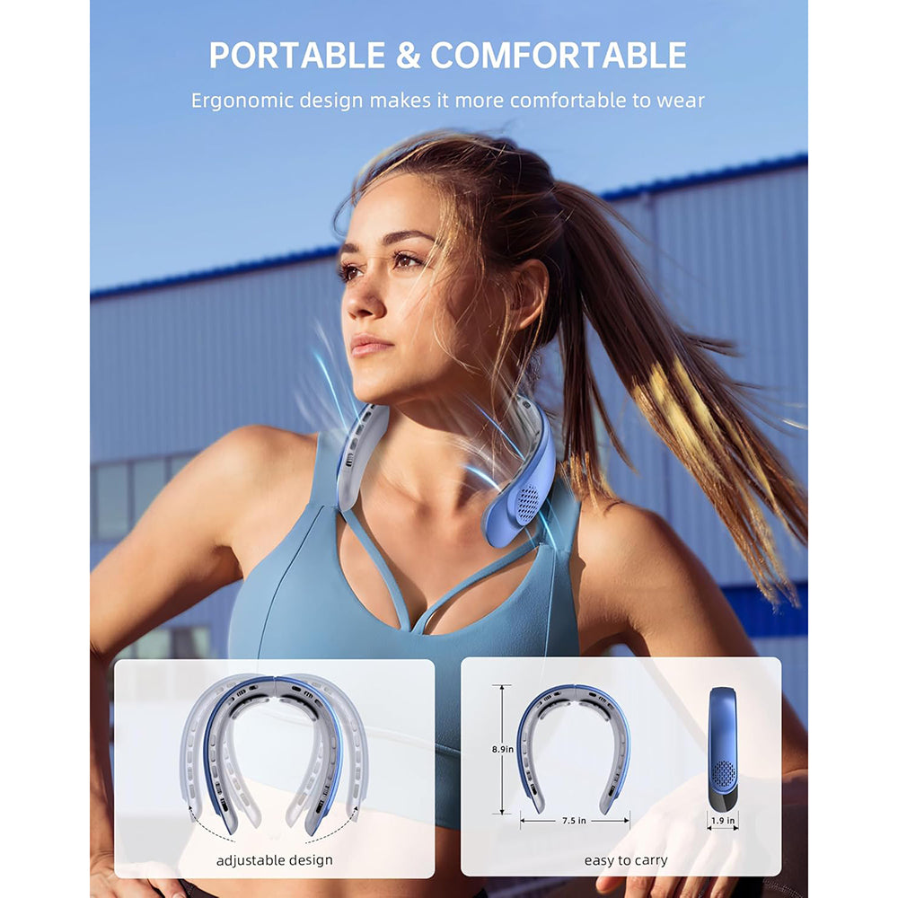 Tragbarer Ventilator Techsuit S8, Blau