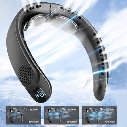Ventilateur Portable Techsuit S8, Noir