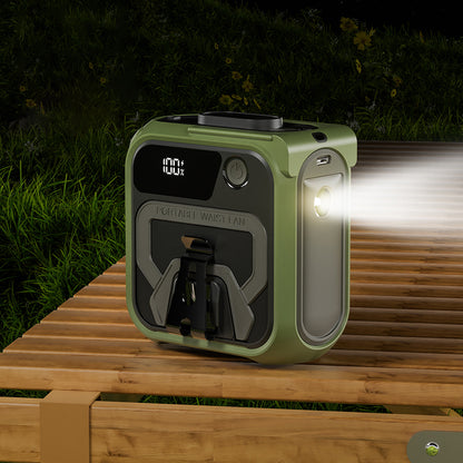 Ventilatore Portatile Techsuit Z13 con batteria esterna 10000mAh, Arancione