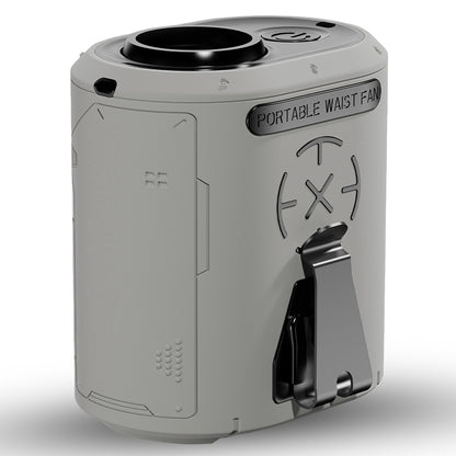 Ventilatore Portatile Techsuit Z14 con batteria esterna 5000mAh, Grigio