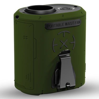 Ventilatore Portatile Techsuit Z14 con batteria esterna 5000mAh, Verde