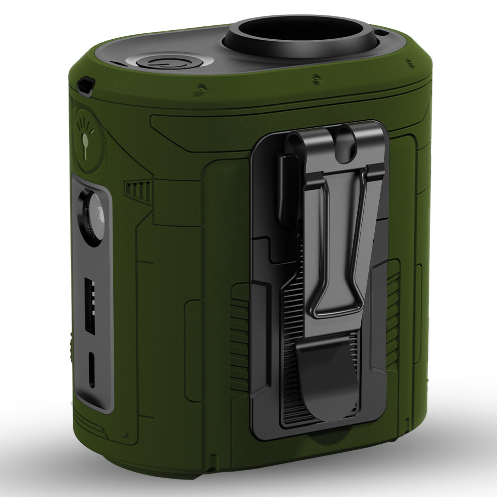 Ventilatore Portatile Techsuit Z14 con batteria esterna 5000mAh, Verde