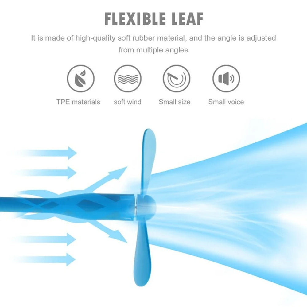 Ventilatore USB Techsuit TUF1, Blu