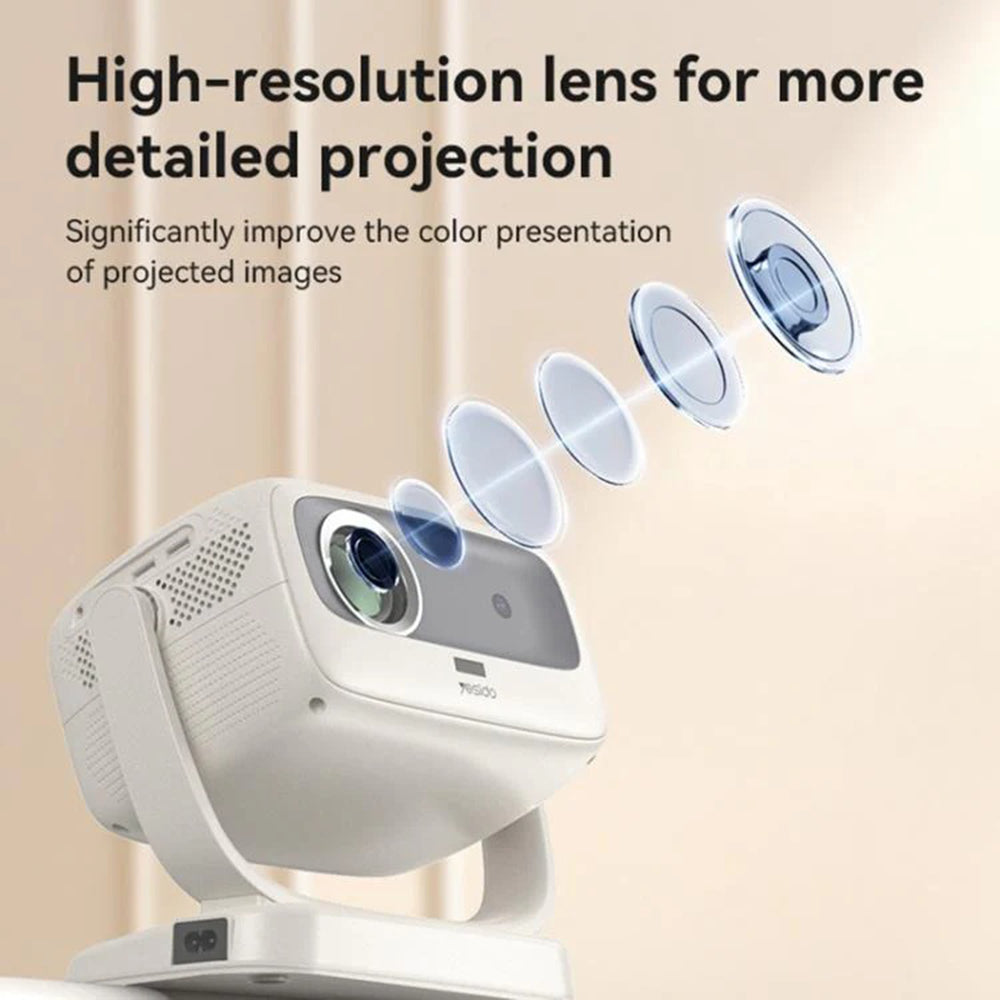 Videoprojektor Yesido TV13, 720P, 190ANSI, Android 9.0, Weiß